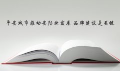 平安城市推动安防业发展